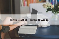 麻花豆mv传谋（麻花豆花汤图片）